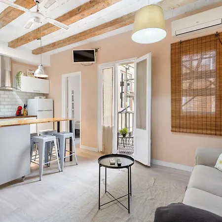 Lejlighed Sunny Retro Flat Balcony In Poble Sec *