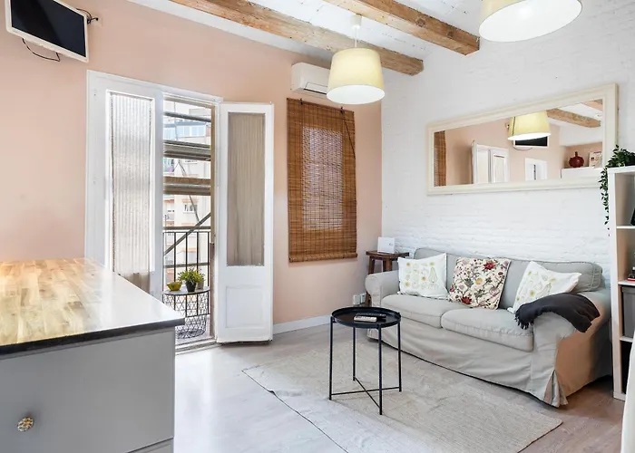 Sunny Retro Flat Balcony In Poble Sec Lejlighed