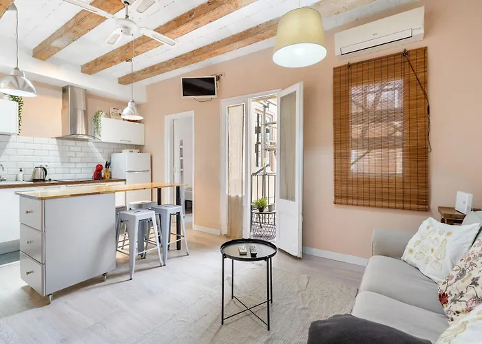 Lejlighed Sunny Retro Flat Balcony In Poble Sec *