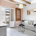 Sunny Retro Flat Balcony In Poble Sec شقة
