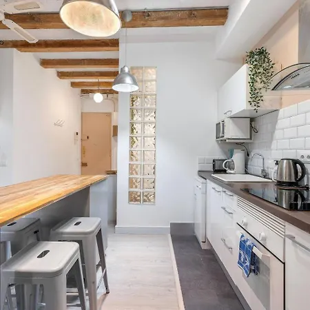 Lejlighed Sunny Retro Flat Balcony In Poble Sec *